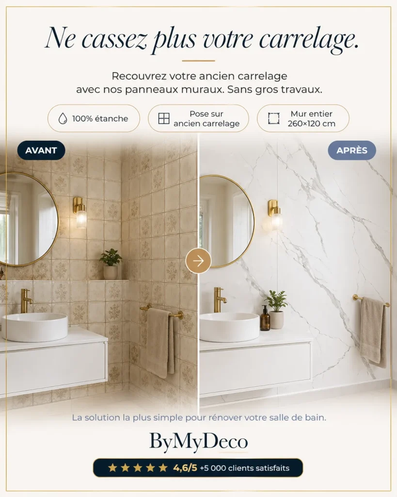 Plaque PVC imitation marbre : le revêtement mural pour une rénovation rapide