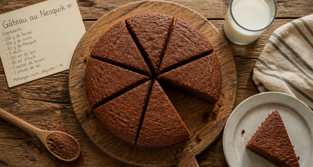 Gâteau au Nesquik : 3 astuces pour un moelleux inratable à 180°C