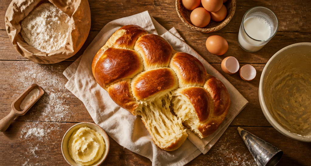 Brioche maison sans robot : 20 minutes de pétrissage pour une mie filante et aérée