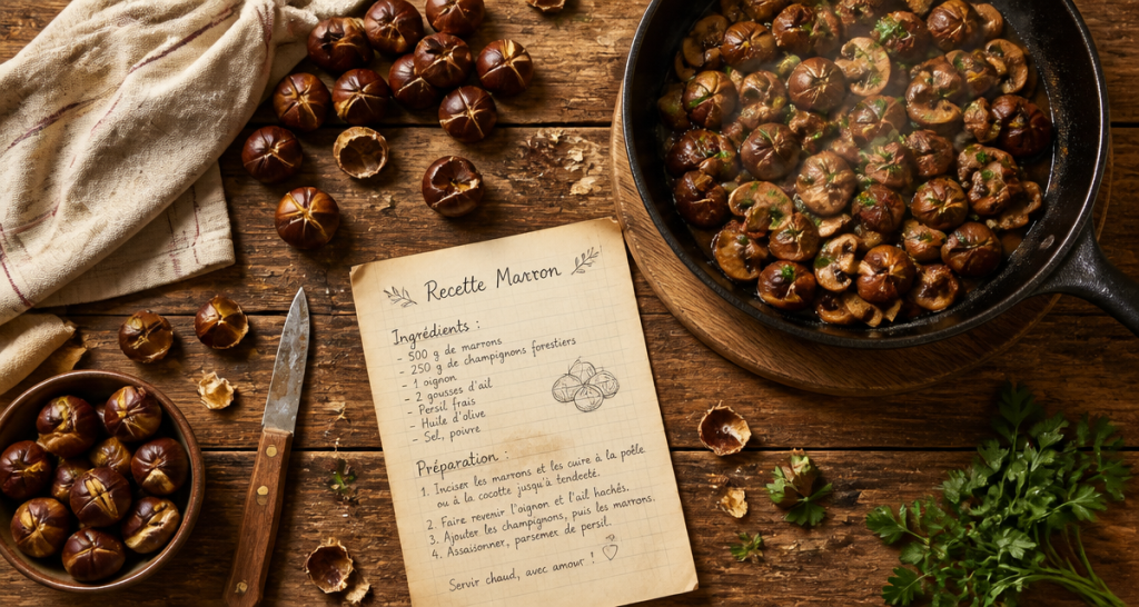 Recette marron : 3 méthodes de cuisson et astuces pour une poêlée réussie