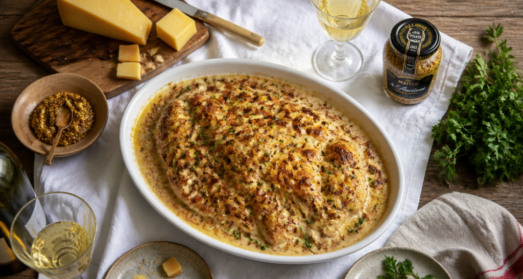 Poulet Gaston Gérard façon Cyril Lignac : 3 astuces pour une sauce au comté inratable