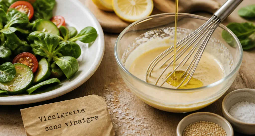 Vinaigrette sans vinaigre : 3 alternatives acides et une recette crémeuse inratable