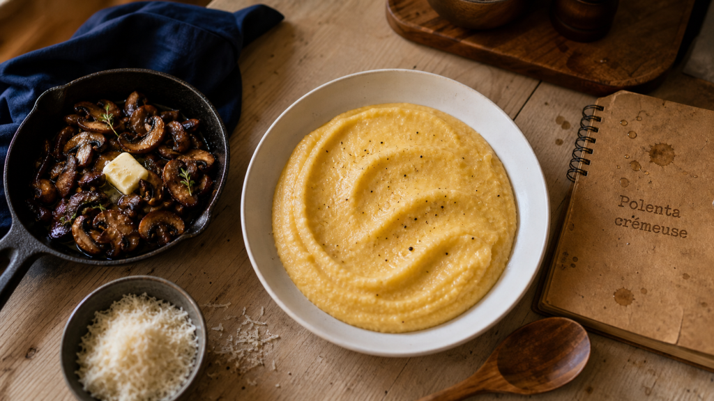 Recette de polenta crémeuse : la méthode infaillible pour une texture fondante
