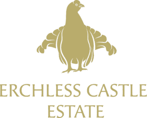 The logo represents Erchless Castle Estate