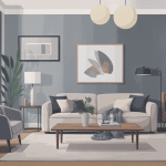 décoration blended grey salon moderne