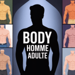 illustration body homme adulte stylisé