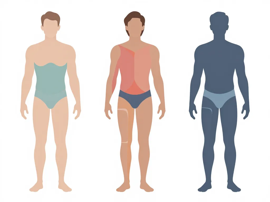 choix body homme adulte selon morphologie