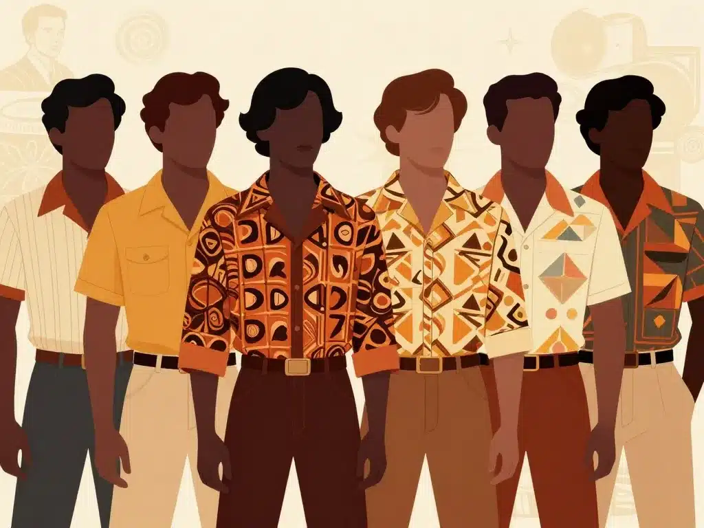 différents styles chemises vintage homme