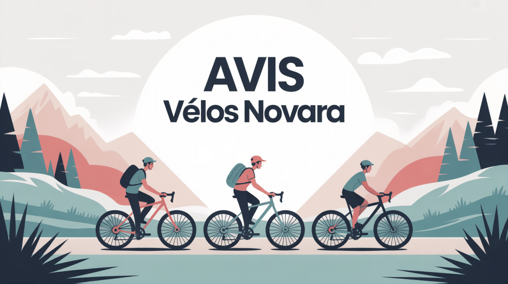 novara avis illustration vélos trekking fond neutre