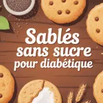 sablés sans sucre pour diabétique biscuits sains table ingrédients