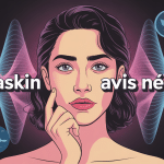 Vibraskin avis négatif visuel central avec ondes et visage expressif