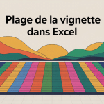 Illustration plage de la vignette dans Excel moderne