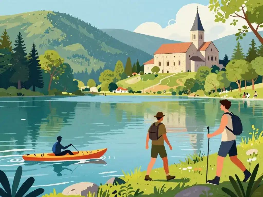 Activités nautiques et randonnée au barrage de Guerlédan