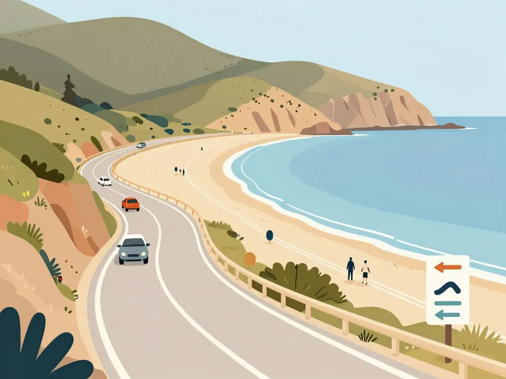 accès plage de Ghjunchitu et parking proche