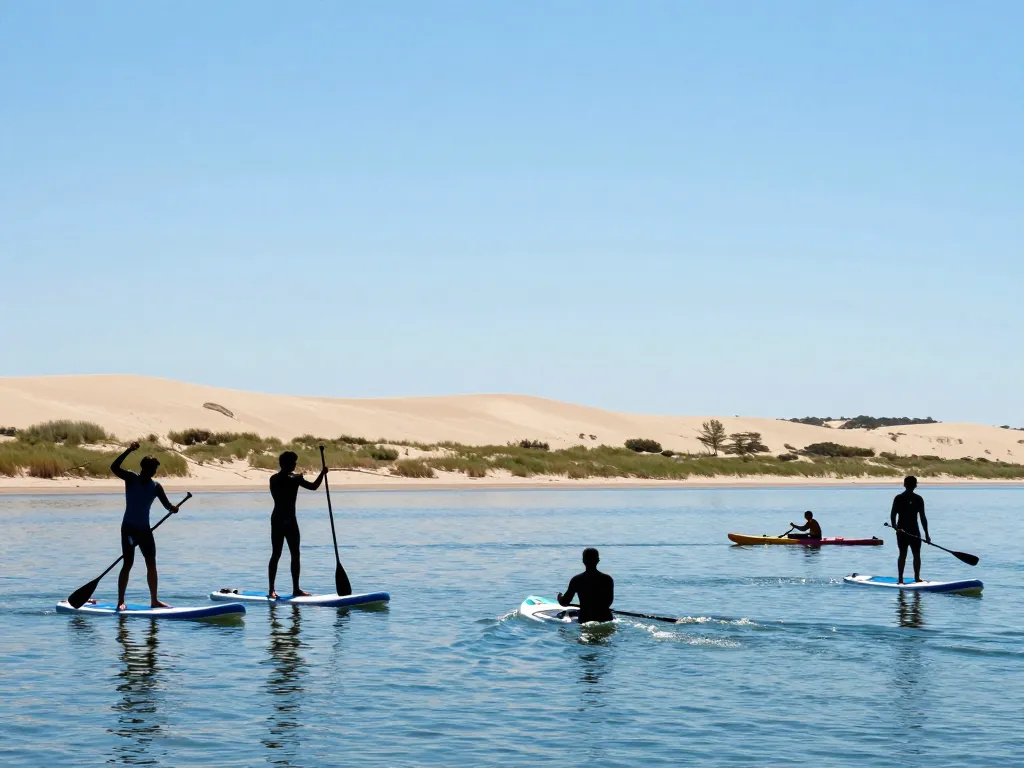sports nautiques plage des arbousiers paddle baignade