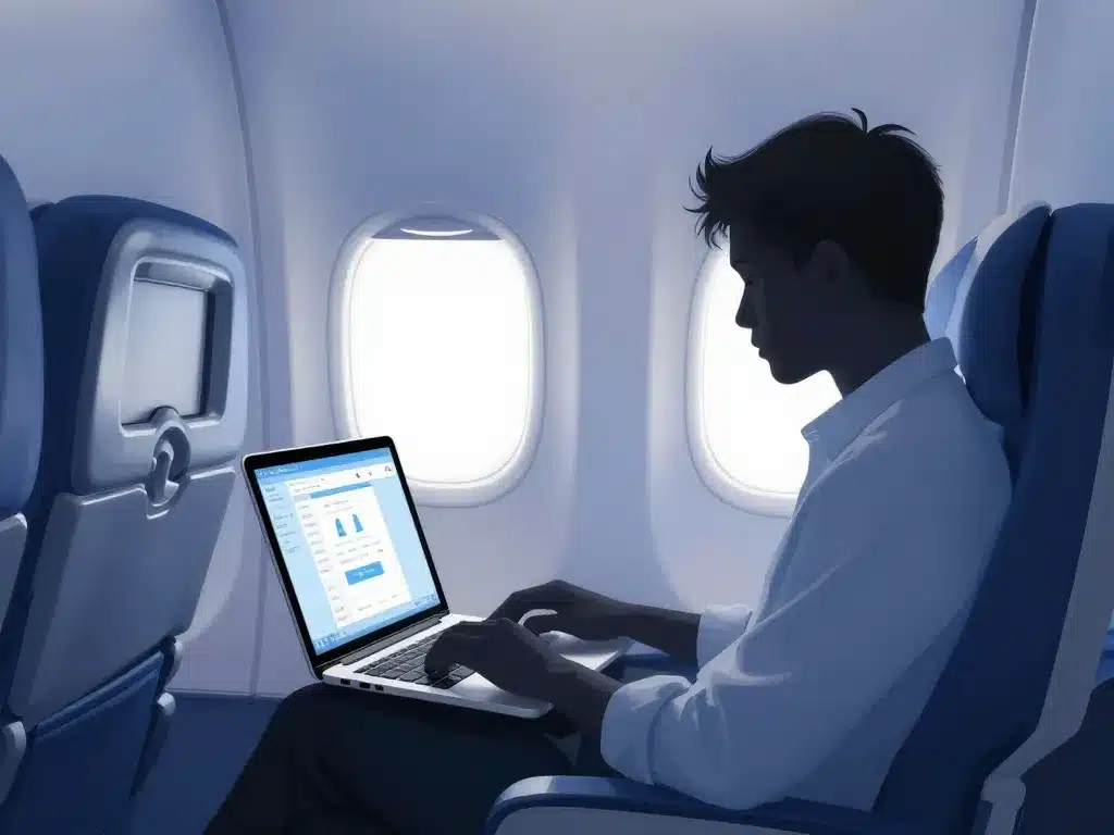 ordinateur avion cabine usage passager