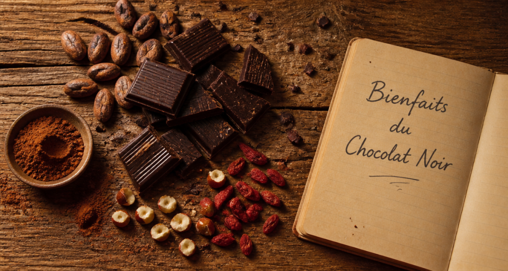 chocolat noir bienfaits et mefaits table rustique