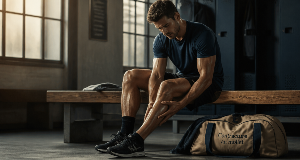 contracture au mollet que faire sportif masse son mollet