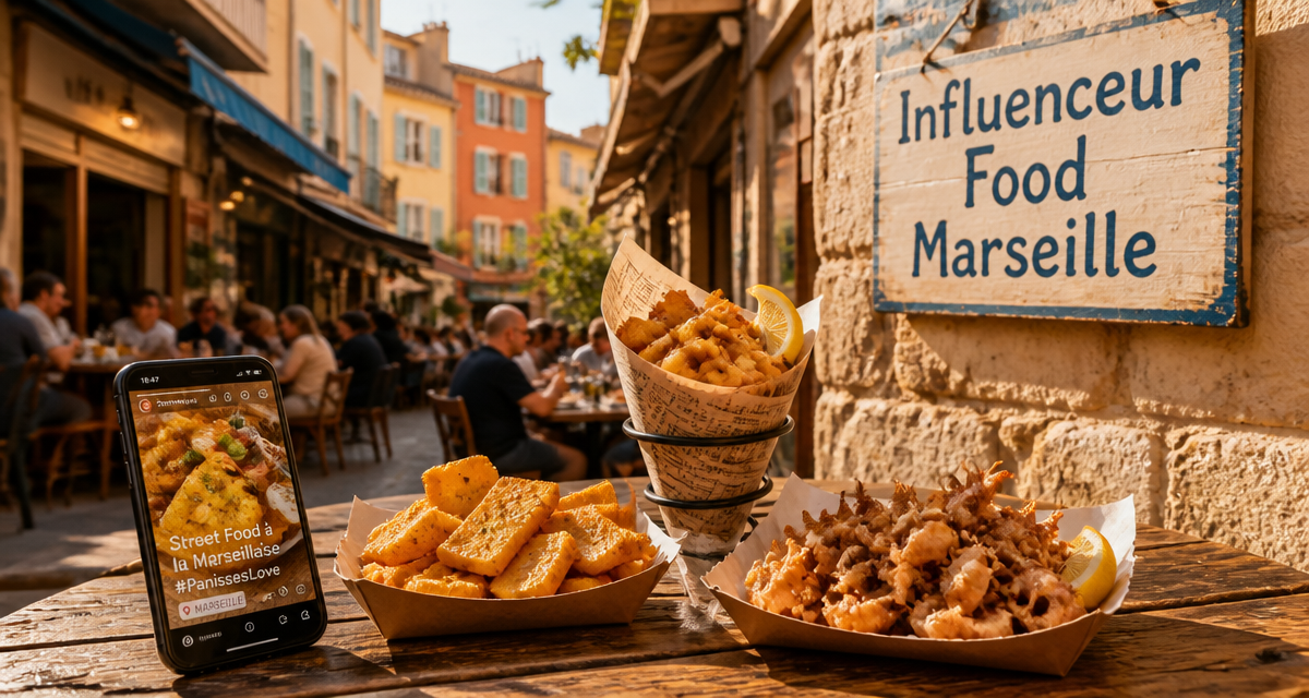 influenceur food marseille table terrasse