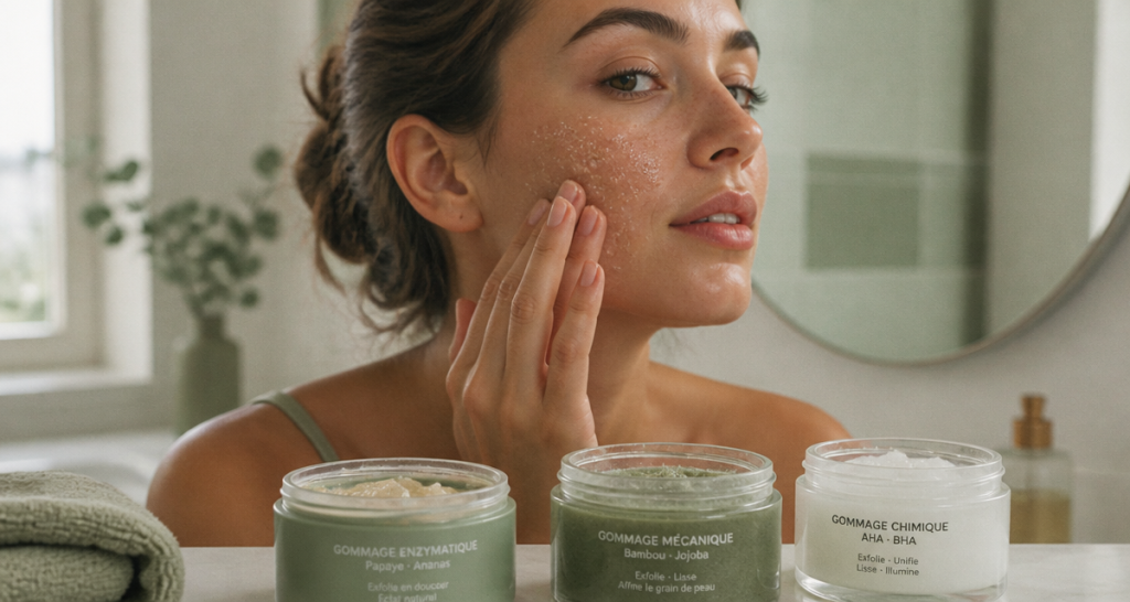 meilleur gommage visage femme exfoliation grains fins