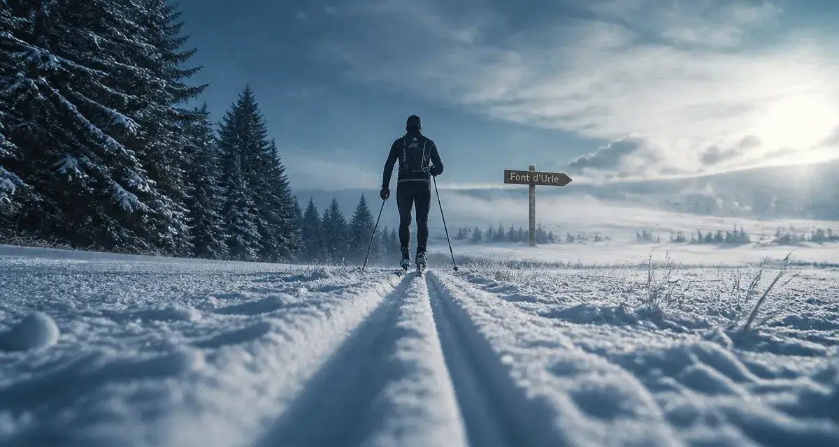 La drome montagne : trace de ski nordique vers Font d’Urle, Vercors