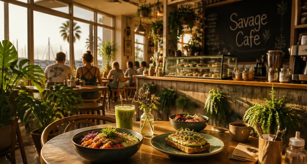savage cafe hyeres intérieur chaleureux
