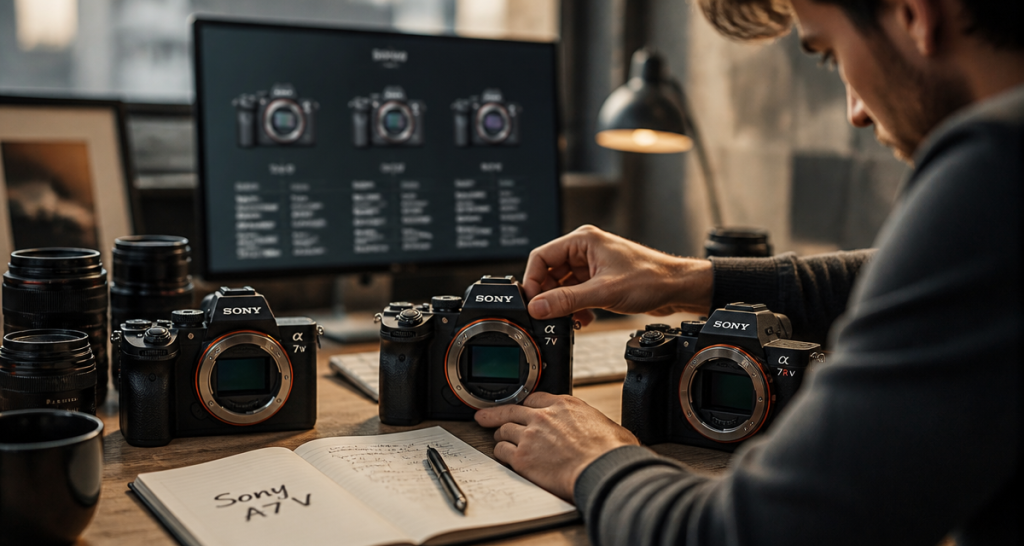 sony a7 v date de sortie comparatif visuel