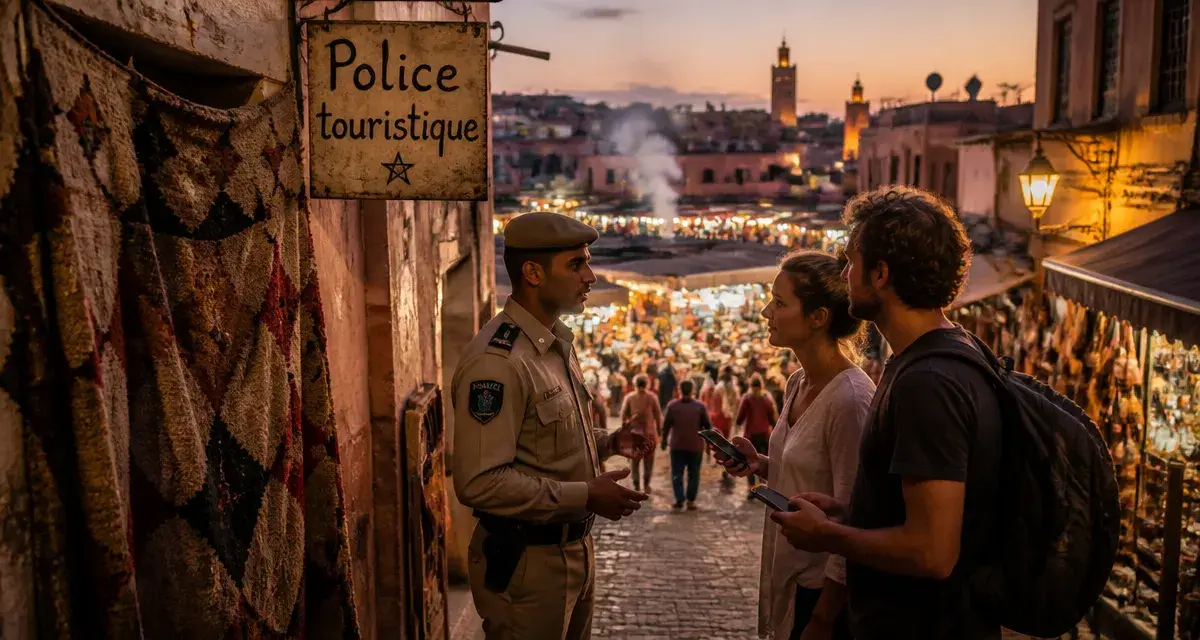 Police touristique Marrakech : éviter les arnaques, conseils pour touriste