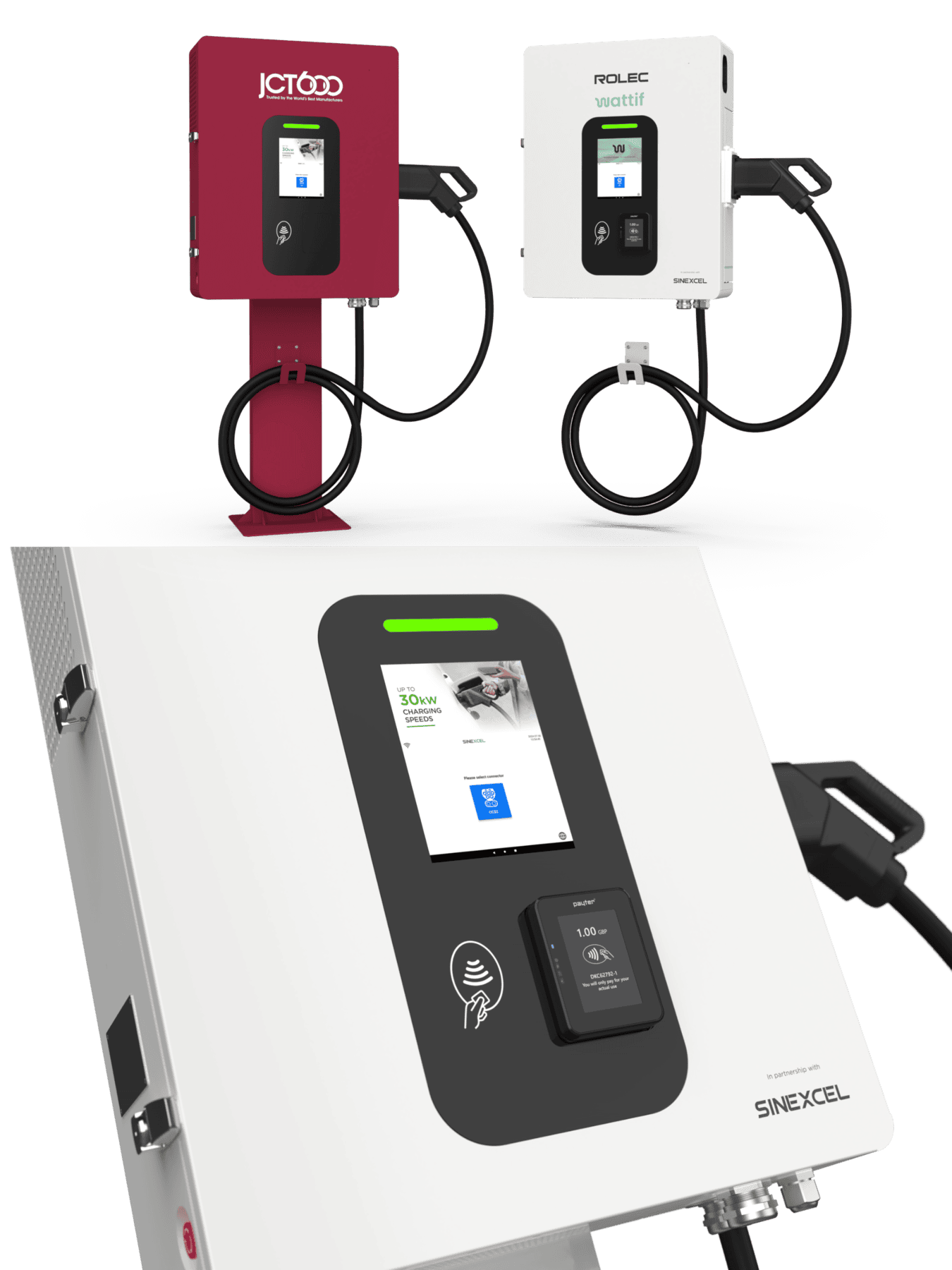 EV Charging Station for Commercial EVs with fast charging capabilities.