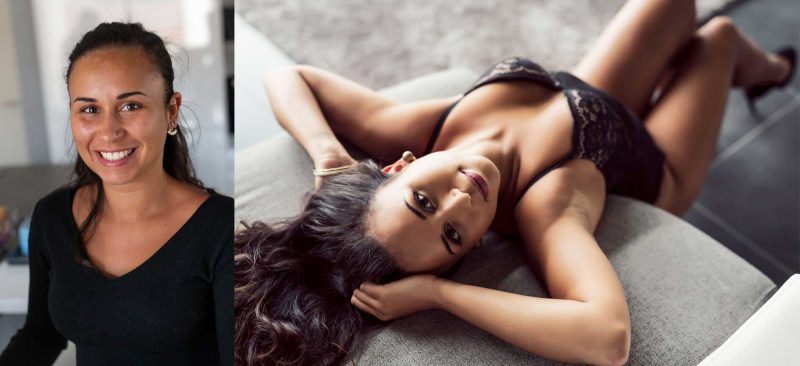 avant après séance photo boudoir