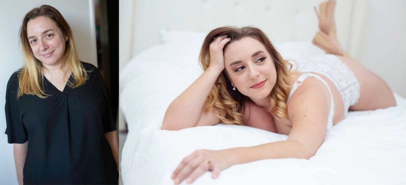 avant après séance photo boudoir