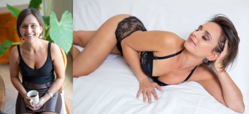 avant après séance photo boudoir