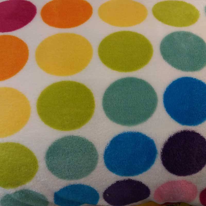 Patterned Cuddle Fleece Spots  60"/150cm wide £4.97 per 1/2 m
