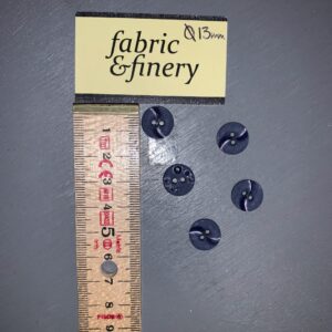Button navy, 13mm, per piece