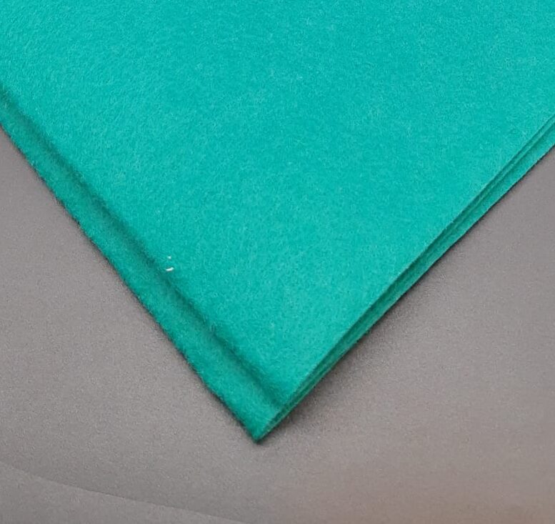 100% Acrylic Felt Square 45cm (17.7") per piece - Turquoise Blue Green