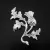 Charm Scottish Silver Thistle - 47x32mm, per piece - Image 3