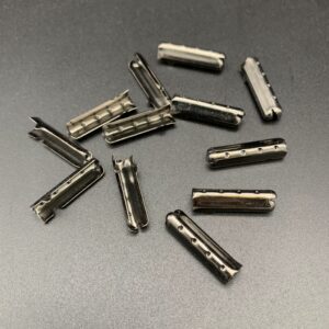 Black aglets - 5mm, per piece