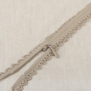 Lace Zip Stephanoise - Beige - 16''/40cm