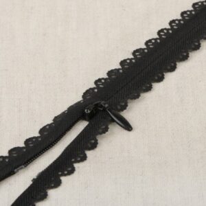 Lace Zip - Black - 16''/40cm