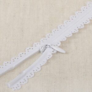 Lace Zip - White - 16''/40cm