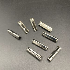 Silver aglets - 5mm, per piece