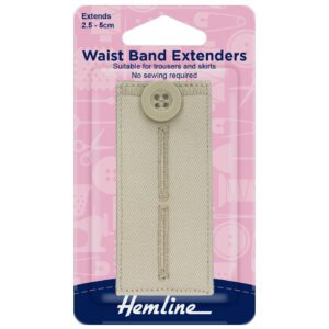Waistband Extender Button Extends 2.5 - 5cm - Nude