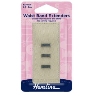 Waistband Extender Hook Extends 2.5 - 5cm - Nude