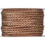 Soft brown braided rope suitable for crafts, décor, and DIY projects, showcasing quality and durability.