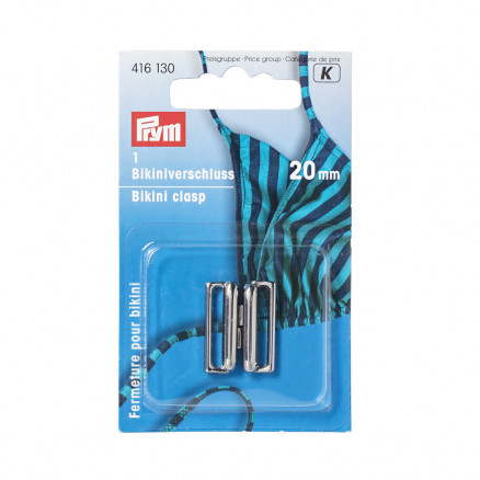 Prym Bikini Clasp or Bra Extenders - Silver - 20mm