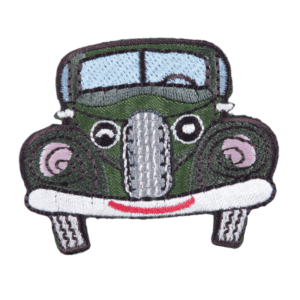 Iron on/sew on car Motifs/badge/patch 5.5x4.5cm