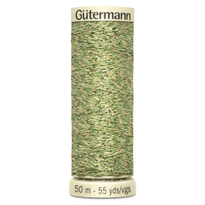 Guetermann 50m Metallic Effect Thread 400 Meadow Grass Green