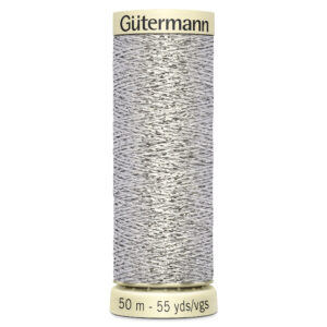 Guetermann 50m Metallic Effect Thread 41 Silver