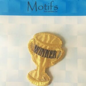 Iron on/sew on winner's cup Motifs/badge/patch 5cm