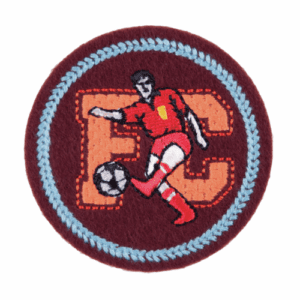 Iron on/sew on FC Football Motifs/badge/patch 5.5cm